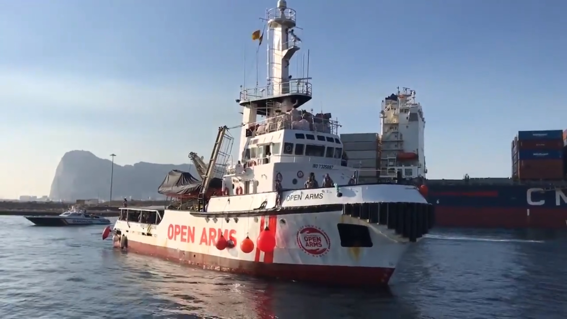 The refugee rescue ship of the Catalan NGO Proactiva Open Arms (by Proactiva Open Arms)